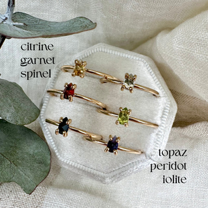 Gem Drop Rings