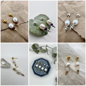 Beloved, Pearl & Birthstone Studs