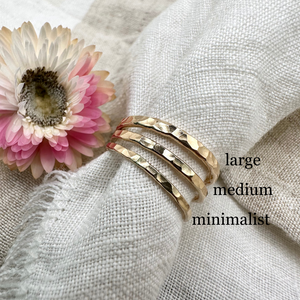 Medium Bands, 14K Gold