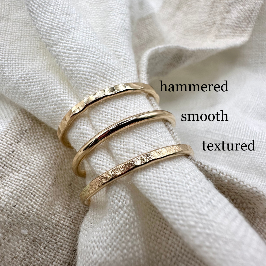 Medium Bands, 14K Gold