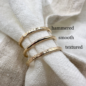 Medium Bands, 14K Gold