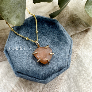 Peach Moonstone Necklaces
