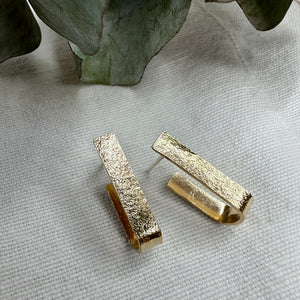 Textured Bar Hoops