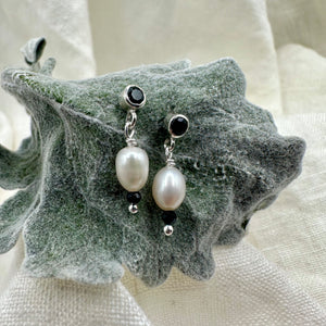 Beloved, Sm. Pearl & Gem Earrings