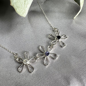 Bouquet, Customized Birthstone Necklace