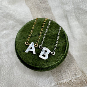 Mother of Pearl, Letter Necklace