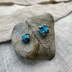 Small, Raw Gem Studs