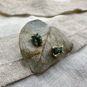 Small, Raw Gem Studs