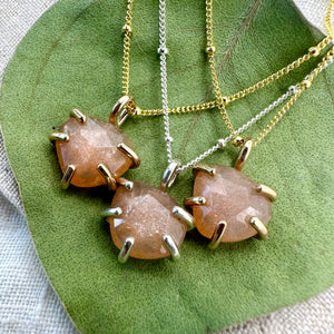 Peach Moonstone Necklaces