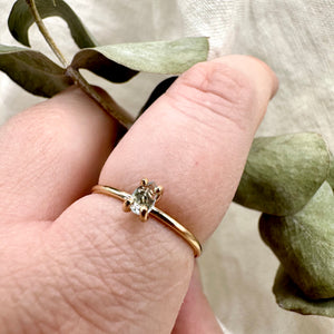 Sm. Teardrop Gem Rings