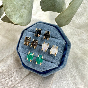 Tear-drop Gem Studs