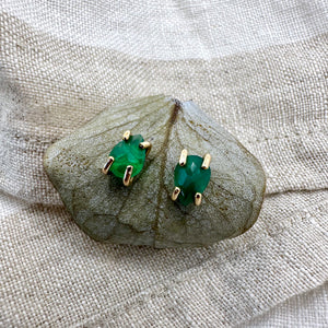 Tear-drop Gem Studs