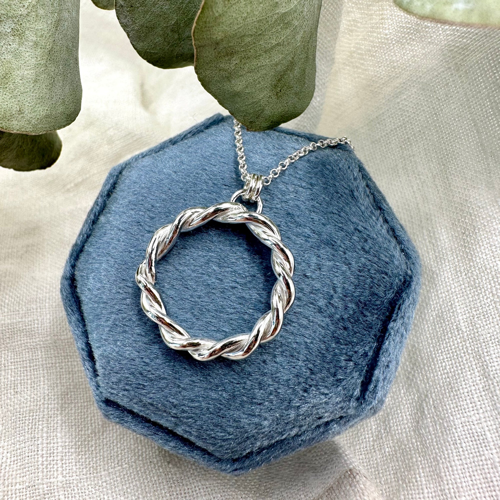 Twisted Circle Necklace