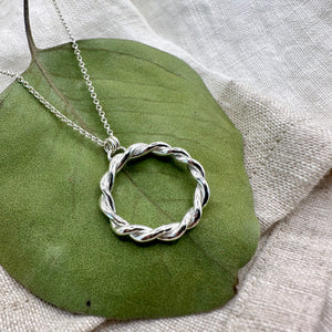 Twisted Circle Necklace