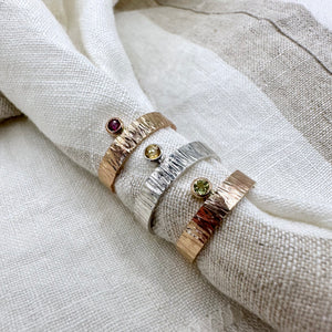 Birch, Birthstone Rings