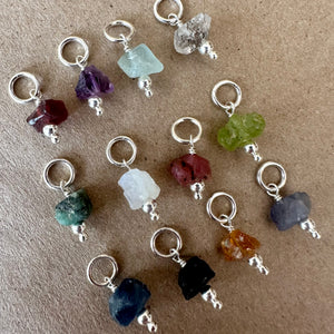 Vibrant, Raw Gem Charm
