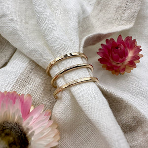 Medium Bands, 14K Gold