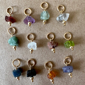 Vibrant, Raw Gem Charm
