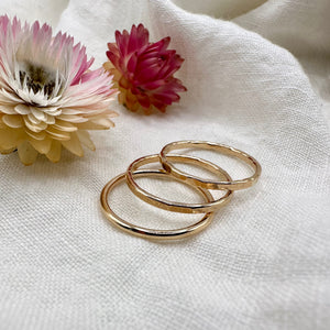 Medium Bands, 14K Gold