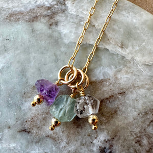 Vibrant, Raw Gem Charm