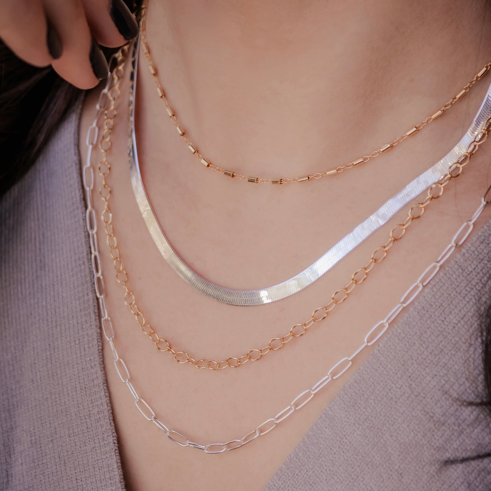 Herringbone 18" Chain