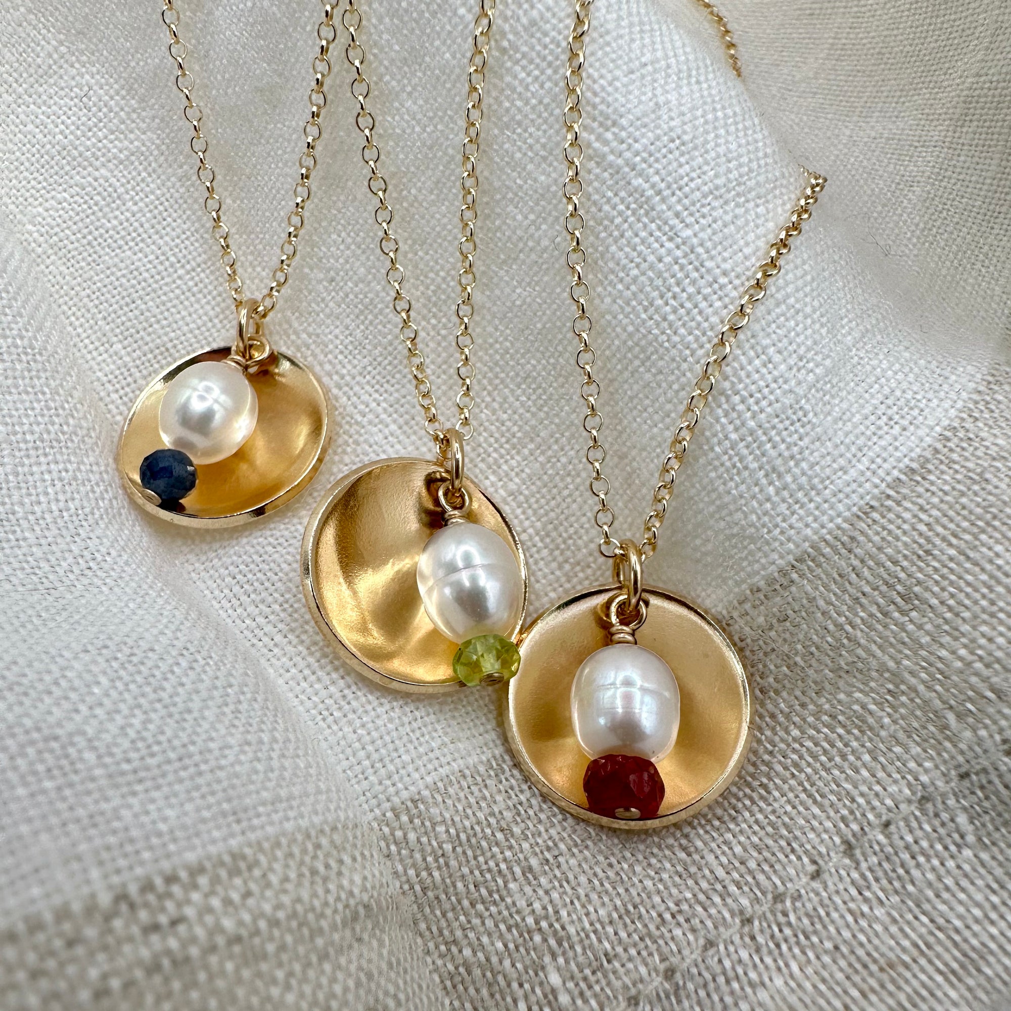 Glow, Pearl & Birthstone Necklace