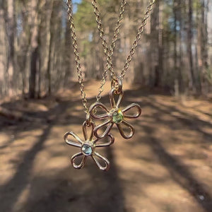 Garden, Birthstone Necklace