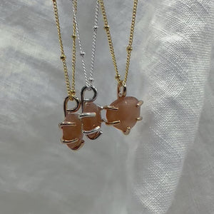 Peach Moonstone Necklaces