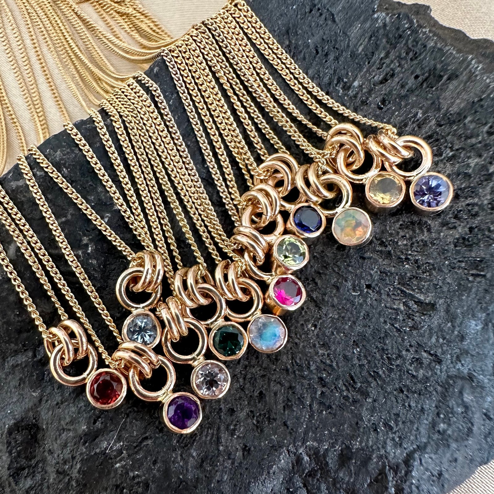 Mini Kindred, Birthstone Necklaces